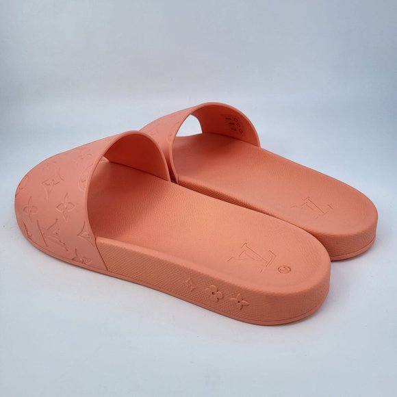 Louis Vuitton Men's Orange Monogram Waterfront Mule Sandals - Picture 5 of 15